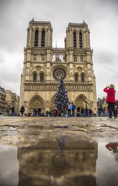 法国巴黎 2018年12月6日 圣母院起火前几个月 — 图库照片