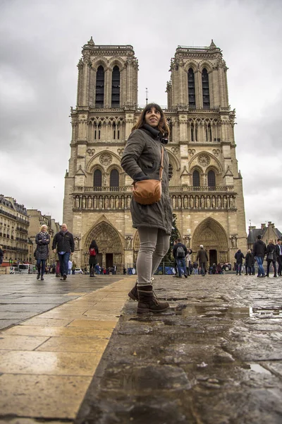 Paris France December 2018 Notre Dame Few Months Fire — Stock Photo, Image