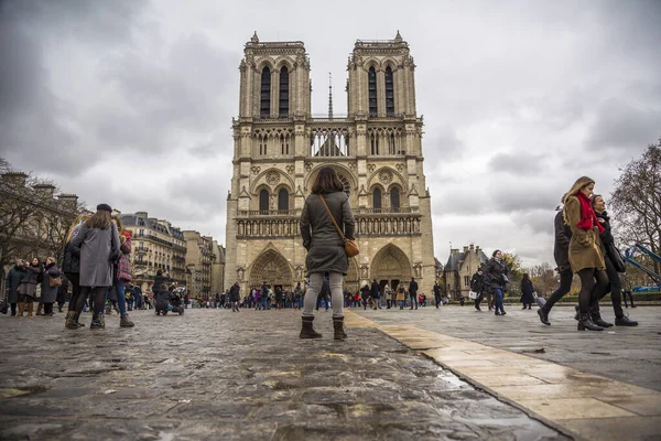 Paris France December 2018 Notre Dame Few Months Fire — Stock Photo, Image
