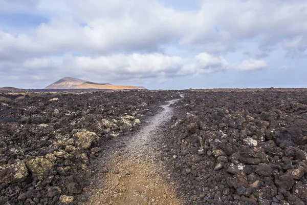 Timanfaya Parkı Ndaki Timanfaya Volkanı Lanzarote Spanya — Stok fotoğraf