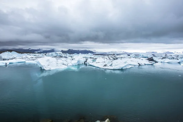 Jokulsarlon Daki Değerli Buzun Ayrıntıları Buzul Nehir Lagünü Zlanda Nın — Stok fotoğraf