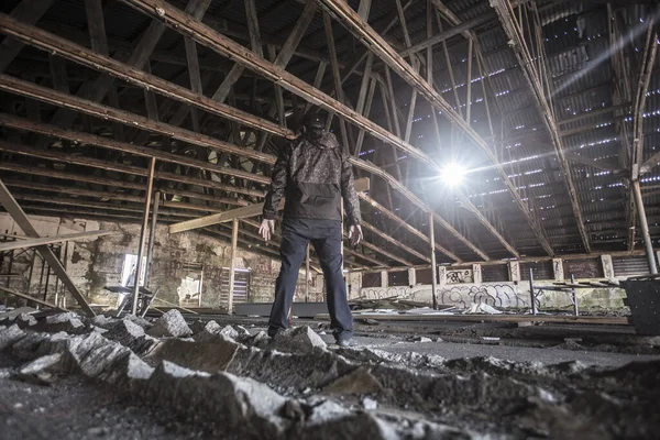 Nice Interior Abandoned Factory Icelandic Coast — Stock Photo, Image