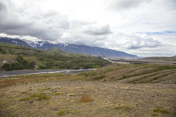 Kauniit Vuoret Landmannalaugar Islannissa — kuvapankkivalokuva
