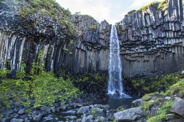 Působivý Svartifosový Vodopád Islandu — Stock fotografie