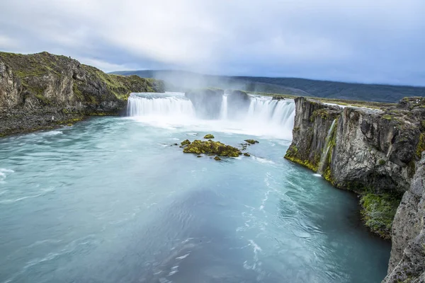 Godafoss Cachoeira Uma Maravilha Islândia — Fotografia de Stock