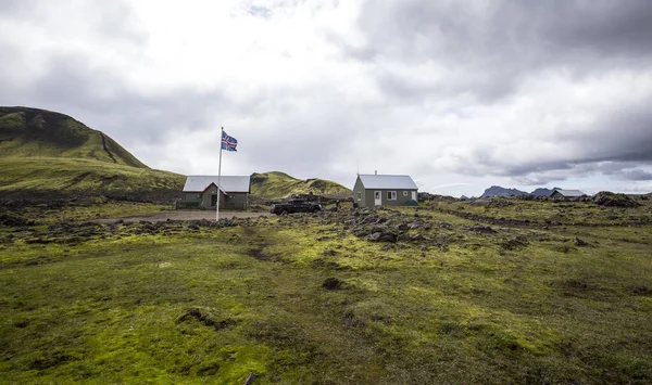 Prachtig Landschap Van Ijsland Trekking Landmannalaugar — Stockfoto