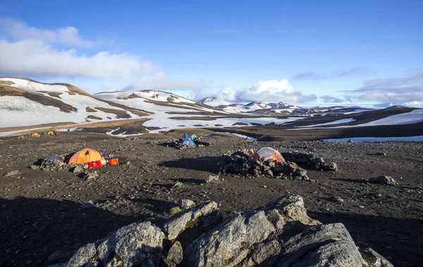 Tält Fjällen Island — Stockfoto