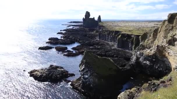 冰岛Snaefellsnes惊人的海岸线 — 图库视频影像