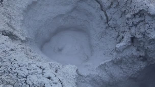 Two Craters Sulfur Hot Water Seltun Iceland — Stock Video