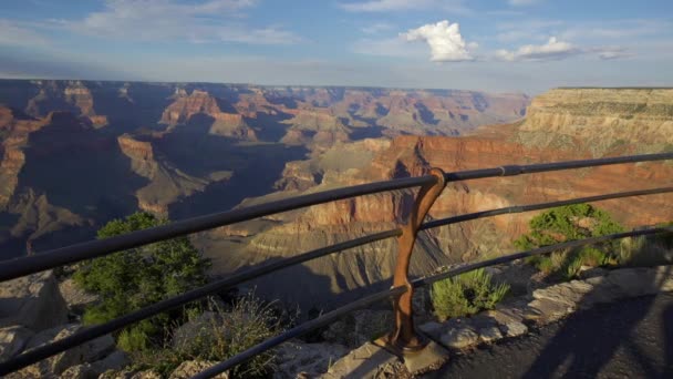 Ett Par Som Tittar Grand Canyons Utsiktsplatser Förenta Staterna — Stockvideo