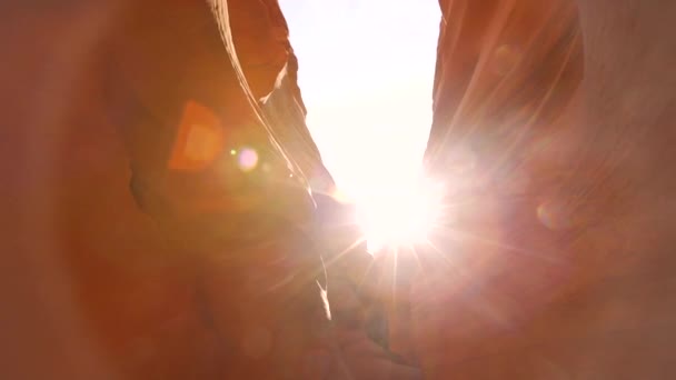 Sonnenstrahlen Lower Antelope Utah Vereinigte Staaten — Stockvideo