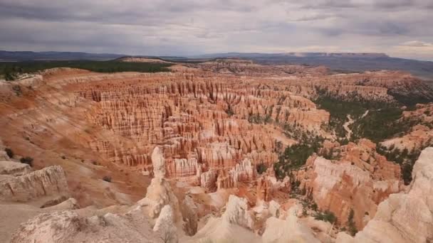 Celkový Pohled Národní Park Bryce Canyon Utahu Spojené Státy — Stock video