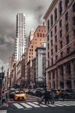 New York, ABD; 5 Ocak 2020: Manhattan 'ın en sessiz bölgelerinde yaşam