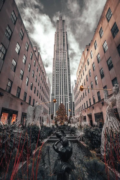 New York Verenigde Staten Januari 2020 Zicht Het Rockefeller Center — Stockfoto