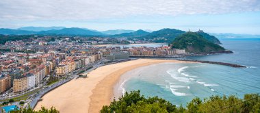 Ulia Dağı, Gipuzkoa 'dan San Sebastian Panoramik. Bask Ülkesi