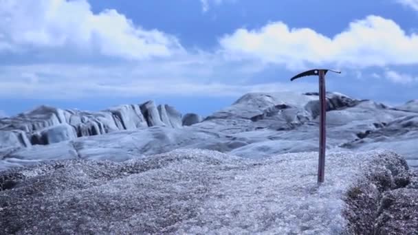 Zijn Genoeg Bewegen Svinafellsjokull Gletsjer Een Zomerochtend Ijsland — Stockvideo