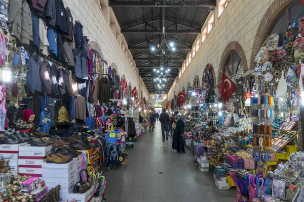Aug 2018 Aynali Carsi Popular Bazar Histórico Aynal Canakkale Turquia — Fotografia de Stock