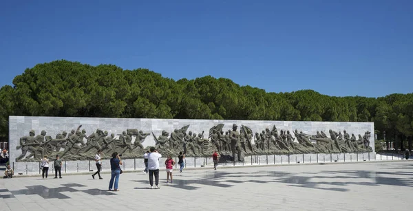 Ago 2017 Statua Ataturk Nel Memoriale Dei Martiri Canakkale Dardanelli — Foto Stock