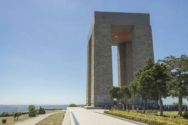 Feb 2018 Canakkale Dardanelles Martyrs Memorial Monument Gallipoli Turkey — Stock Photo, Image