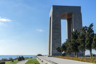 Türkiye 'nin Gelibolu kentindeki 1 Ağustos 2017, Çanakkale (Çanakkale) şehit anıtı