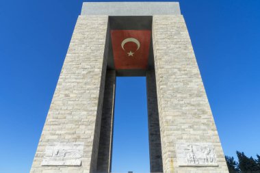Türkiye 'nin Gelibolu kentindeki 1 Ağustos 2017, Çanakkale (Çanakkale) şehit anıtı