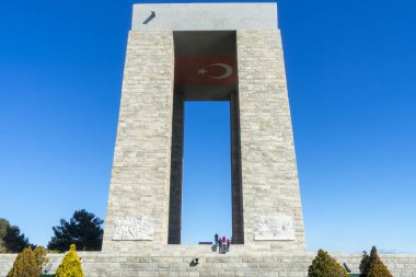 Türkiye 'nin Gelibolu kentindeki 1 Ağustos 2017, Çanakkale (Çanakkale) şehit anıtı