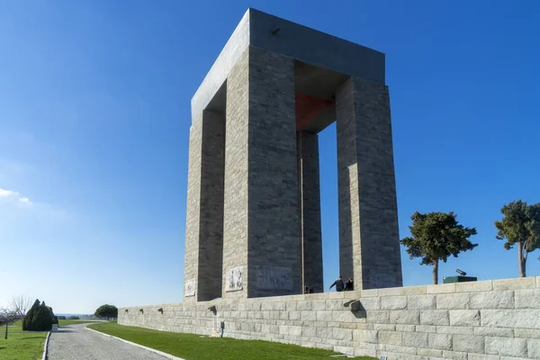 Ago 2017 Canakkale Dardanelles Martyrs Memorial Monument Gallipoli Turkey — Foto de Stock