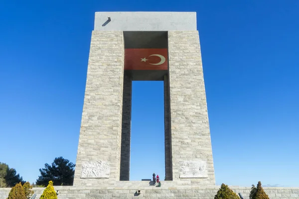 Ago 2017 Canakkale Dardanelles Martyrs Memorial Monument Gallipoli Turkey — Foto de Stock