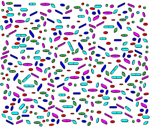 Hintergrund mit Drogen — Stockvektor