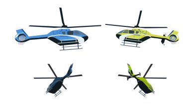 Renkli helikopter
