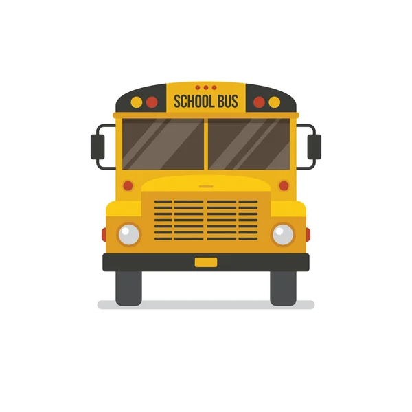 Autobús escolar vista frontal — Archivo Imágenes Vectoriales
