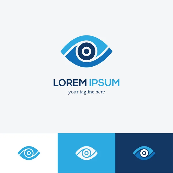 Μάτι μπλε λογότυπο — Διανυσματικό Αρχείο