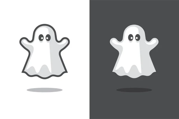 Lindo icono fantasma . — Vector de stock