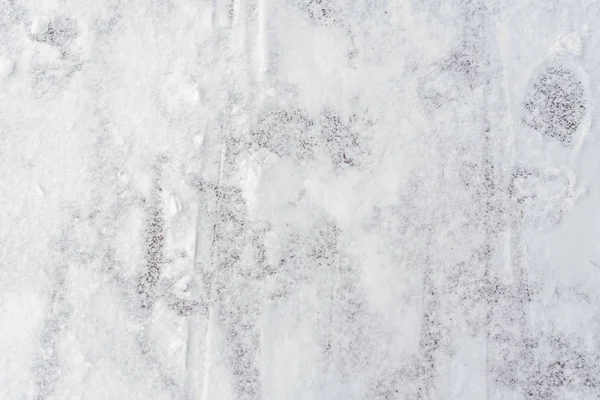 Snow Texture Winter Road Light Track Sleigh Footprints Winter Season — 스톡 사진