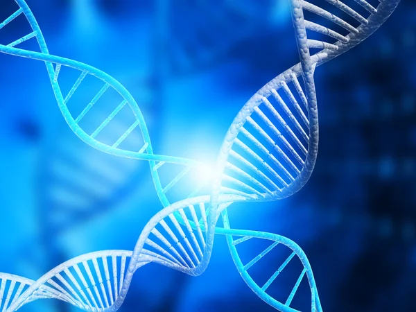 Молекулы трехмерной ДНК — стоковое фото