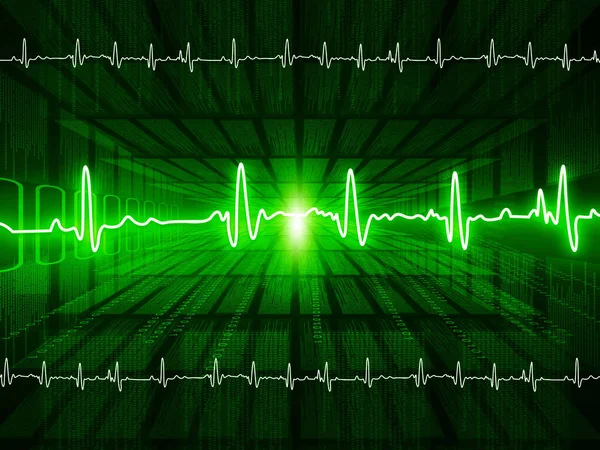 Elektrokardiografia EKG, medycznych i opieki zdrowotnej — Zdjęcie stockowe