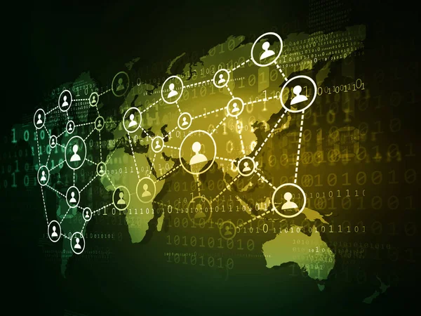 Concept of global business network — Stock Photo, Image