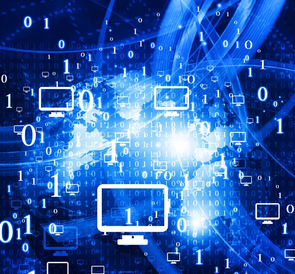 Computer netwerk en internet communicatieconcept — Stockfoto