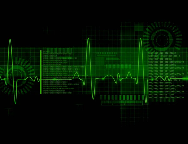 Ecg Electrocardiography Medical Healthcare Background — Stock Photo, Image
