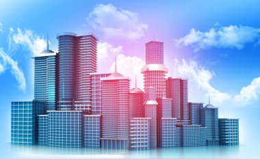 Skyline 3D render
