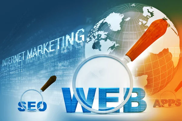 Digitální Podoba Internetového Marketingu — Stock fotografie
