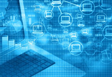 İnternet Pazarlama, soyut arka plan ile bulut