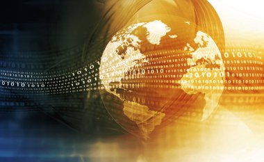 Dijital dünya. Yüksek teknoloji teknolojik arka plan