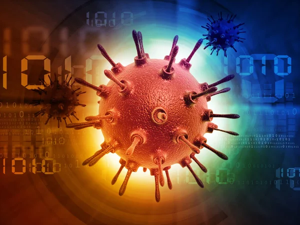 Mänskliga Virus Illustration — Stockfoto