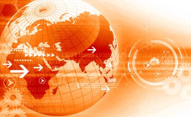 Internet Bankacılığı güvenlik .digital illüstrasyon