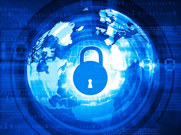 Global Internet Security Concept — Stock Photo, Image