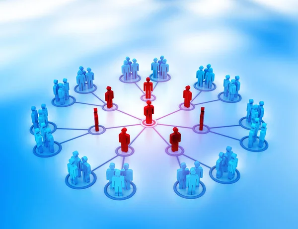 Social Networking Render — Stock Photo, Image