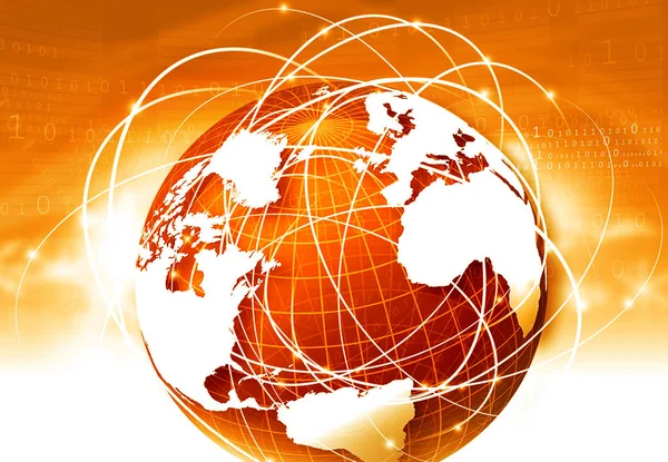 Global Communication Technology Background — Stock Photo, Image