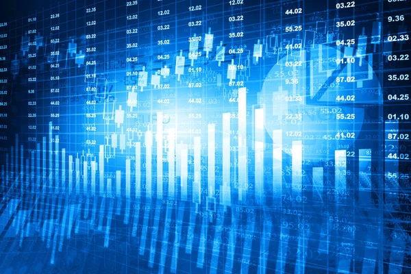 Tőzsdei Diagram Pénzügyi Háttér — Stock Fotó