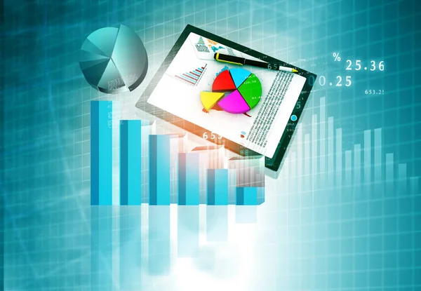 Financial Chart Graphs Background Stock Market Anylis — Stock Photo, Image
